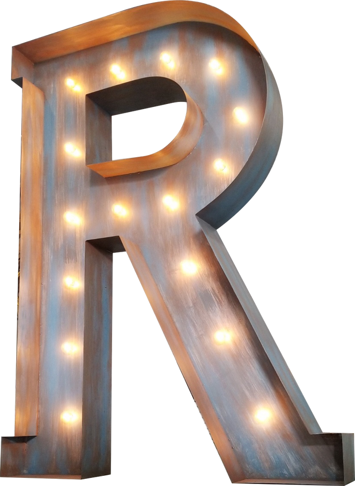 #035 - Giant Metal Marquee Letters