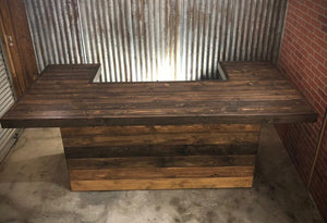 #203 - Rustic plank barn wood Good Times Bar's
